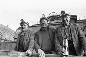 Images Dated 24th February 1971: Miners at the Morrison Busty Colliery. 24th February 1971