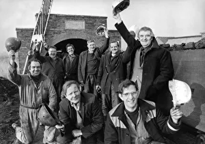Miners from the record breaking Brenkley Drift: Included are Mr