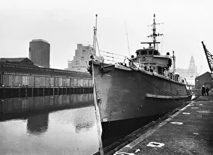 Minesweeper HMS Mersey, based at the training centre for the Royal Naval Reserve HMS
