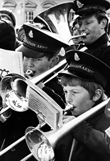 Mini musicians blow their cares away during the South Shields Procession of Witness