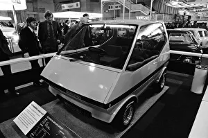 The Minissima car at the British International Motor Show at Earls Court, London