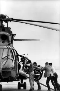 Pilot Prints: The Ministry of Defence was making inquiries after a RAF Westland Puma helicopter landed