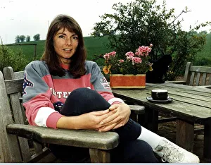 Miriam francome wife of John Francombe TV Presenter in the garden