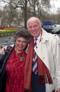 Miriam Margolyes & Richard Wilson arriving at the Radio Awards 28 / 04 / 1994