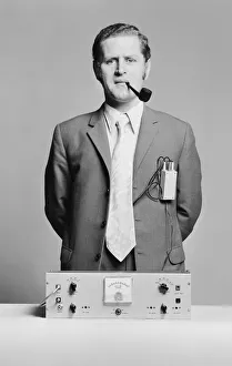 Mirror Feature writer Donald Walker seen here hooked up to a heart monitor