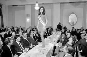 Public Speaking Prints: Miss Canada, 21 year old Jacquie Perrin attended