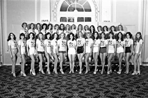 00491 Collection: The Miss England 1978, featuring Patricia Morgan (front row 10th from left