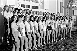The Miss England 1978, featuring Patricia Morgan (front row 10th from left
