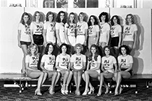 The Miss England 1978, featuring Patricia Morgan (middle front row