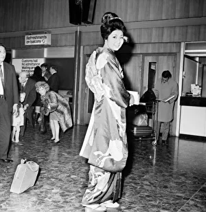 Miss Japan, Miss None Emiko Karashima in London for the Miss World