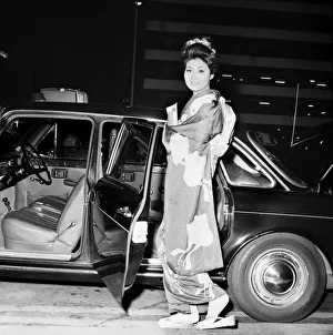 Miss Japan, Miss None Emiko Karashima in London for the Miss World