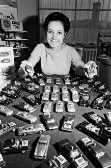 Miss Jennifer Kitt, 20, Mettoys beauty queen who works in the assembly plant models