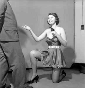 Hand Gun Prints: Miss Leap Year: Belinda Penelope seen here proposing to boyfriend holding a gun