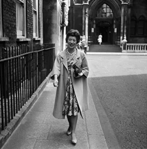 00825 Prints: Miss Pamela Berry, who won her appeal against the British Transport Commision for an