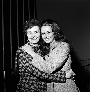 Miss UK 1969. Sheena Drummond from Scotland with her mum 22nd October 1969
