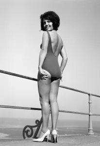 Miss UK finalist 1964, Luisa Debaisa Gibbins, pictured on Blackpools Golden Mile