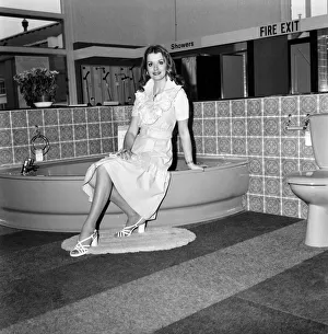 Household Prints: Miss UK Helen Morgan, opens the new Home Building Department at Kennedys in Eastleigh