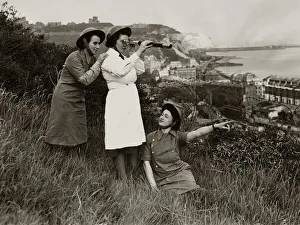 Core07 Prints: Miss Violet Bignnell Miss Gwendoline Stephens and Mrs EJ davies three NaFI girls who can