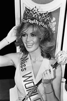 Miss World 1980. Miss Germany Gabriella Brum is crowned Miss World 13th November 1980