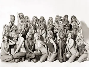 Miss World entrants Back row L to R Miss Austria Miss Germany Miss Switzerland Miss