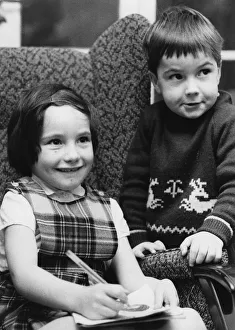 Recovery Prints: Mitzi Greaves had away off school yesterday playing with her little brother Danny