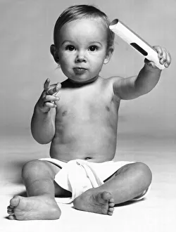 Model baby Lee Batty poses in the Daily Mirror studios ecard04