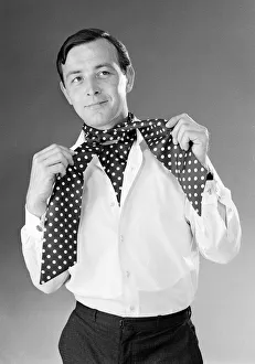 Model with Cravats