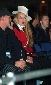 Model Jerry Hall Model at the MTV Music Video awards November 1996