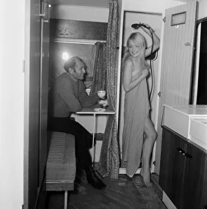 Model Jill Sadler of IIford, tried out the shower at a preview today in a West End hotel