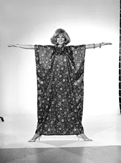 Model Marilyn Rickards seen here wearing a kaftan. Circa 1966