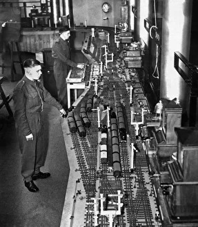A model railway in use at the Royal Engineers training centre in the Midlands