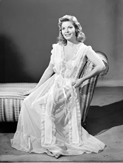 Model wearing night dress. 1953
