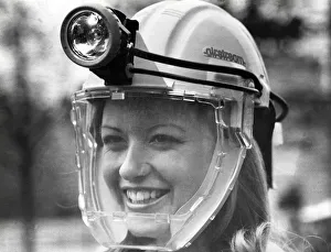00030 Prints: Modelling this Space Age'Helmet for Britains Coal Miners is Britain