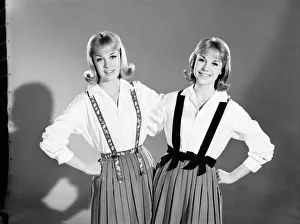 Models: Baker Twins wearing braces. July 1962