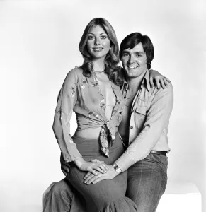 Models Gillian Duxbury and Peter Glancy pose for a young lovers feature in the Daily