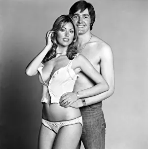 Models Gillian Duxbury and Peter Glancy pose for a young lovers feature in the Daily