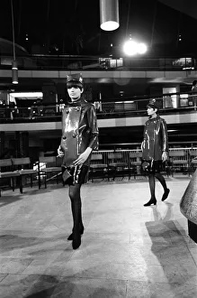 00978 Prints: Models at rehearsals for a Pierre Cardin charity gala he is giving at the Commonwealth