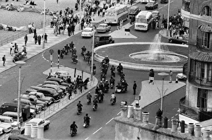 The mods and rockers were two conflicting British youth subcultures of the early to
