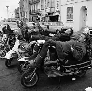 The mods and rockers were two conflicting British youth subcultures of the early to
