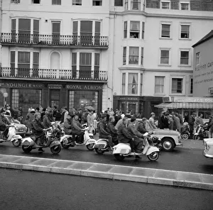 The mods and rockers were two conflicting British youth subcultures of the early to