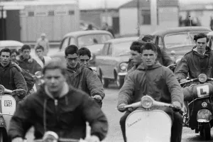 The mods and rockers were two conflicting British youth subcultures of the early to