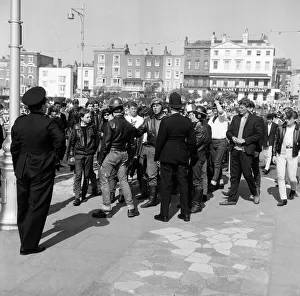 The mods and rockers were two conflicting British youth subcultures of the early to
