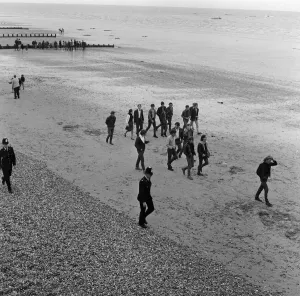 The mods and rockers were two conflicting British youth subcultures of the early to
