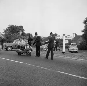The mods and rockers were two conflicting British youth subcultures of the early to