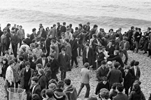 00540 Prints: The mods and rockers were two conflicting British youth subcultures of the early to