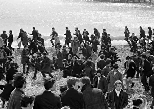 The mods and rockers were two conflicting British youth subcultures of the early to