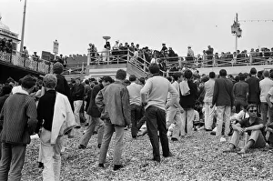 00540 Prints: The mods and rockers were two conflicting British youth subcultures of the early to