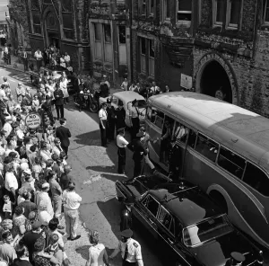 The mods and rockers were two conflicting British youth subcultures of the early to