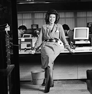 01247 Collection: Moira Stewart. BBC Newscaster, broadcaster and announcer