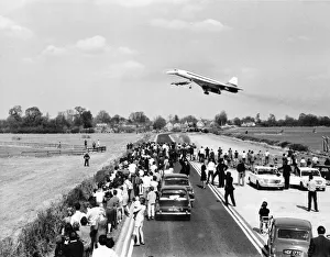 Flying Prints: The momentous maiden flight of the British Concorde 002 prototype from Filton near